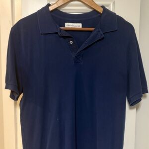 Officine Generale Navy Polo Shirt